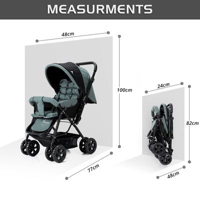 Teknum Reversible Look at Me Stroller - Dark Grey